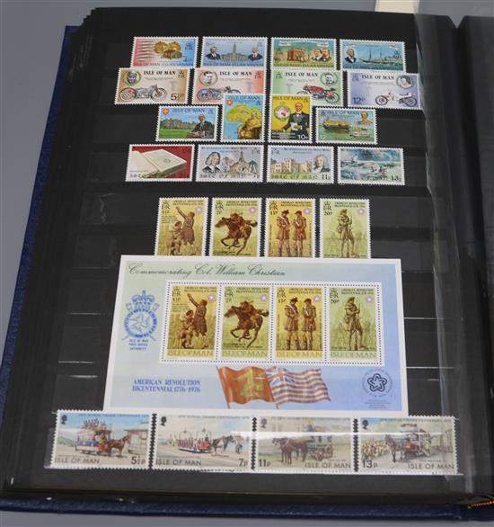 An album of Great Britain and Commonwealth Queen Elizabeth II stamps, unmounted and mint including sheets of £1 postage etc